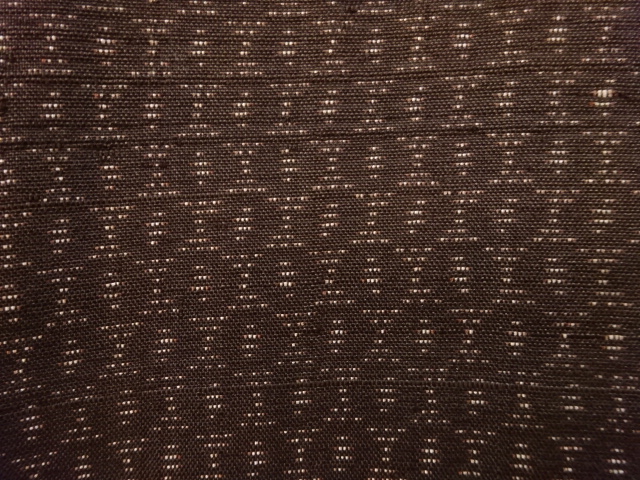 アンティーク　抽象模様織り出し本場泥大島紬男物着物